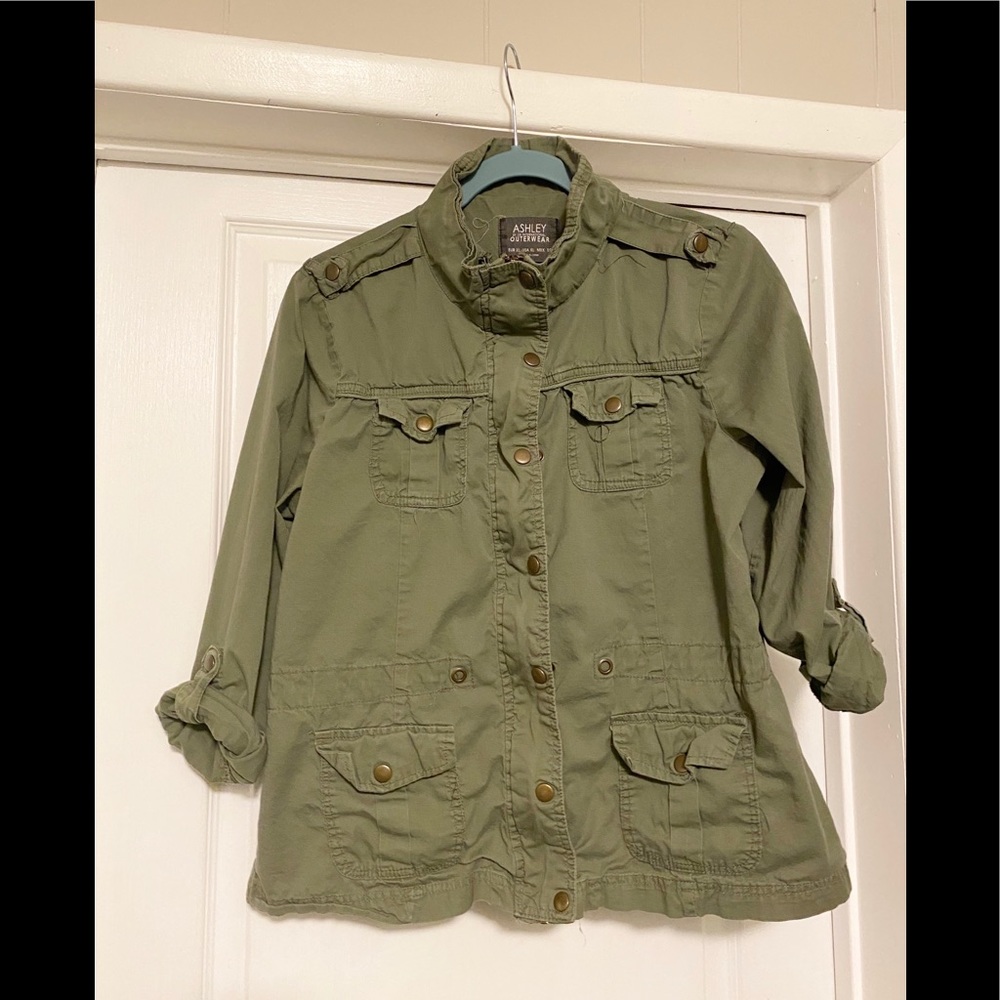 Army Green Utility Fashion Jacket